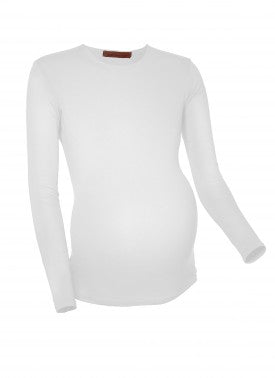 Maternity Cotton Long Sleeve Shell