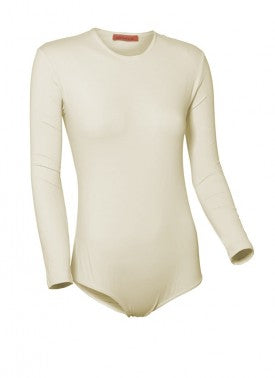 בגד גוף ניילון/לייקרה עם שרוולים ארוכים