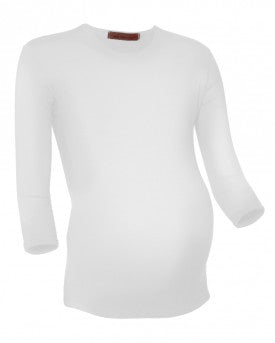 חולצת ניילון/לייקרה להריון עם שרוול 3/4