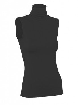Modal Sleeveless Turtleneck Shell