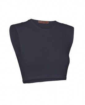 Nylon/Lycra Sleeveless Crop Top