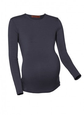 Maternity Cotton Long Sleeve Shell