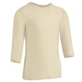 חולצת טי לילדים עם שרוולים מנצנצים ושלושה רבעי שרוולים