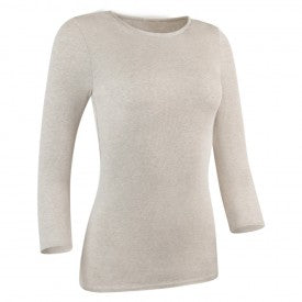 Ribbed 3/4 Sleeve Shell