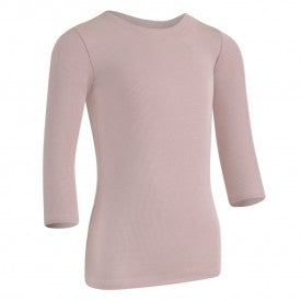 Kids Ribbed 3/4 Sleeve Shell