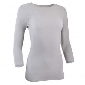 Ribbed 3/4 Sleeve Shell