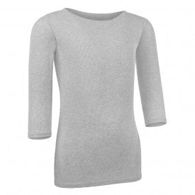 Kids Ribbed 3/4 Sleeve Shell