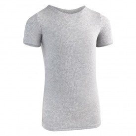 סריגה קצרה של ילדים עם שרוולים צלעות בהיר