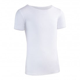 Kids Ribbed Short Sleeve Shell