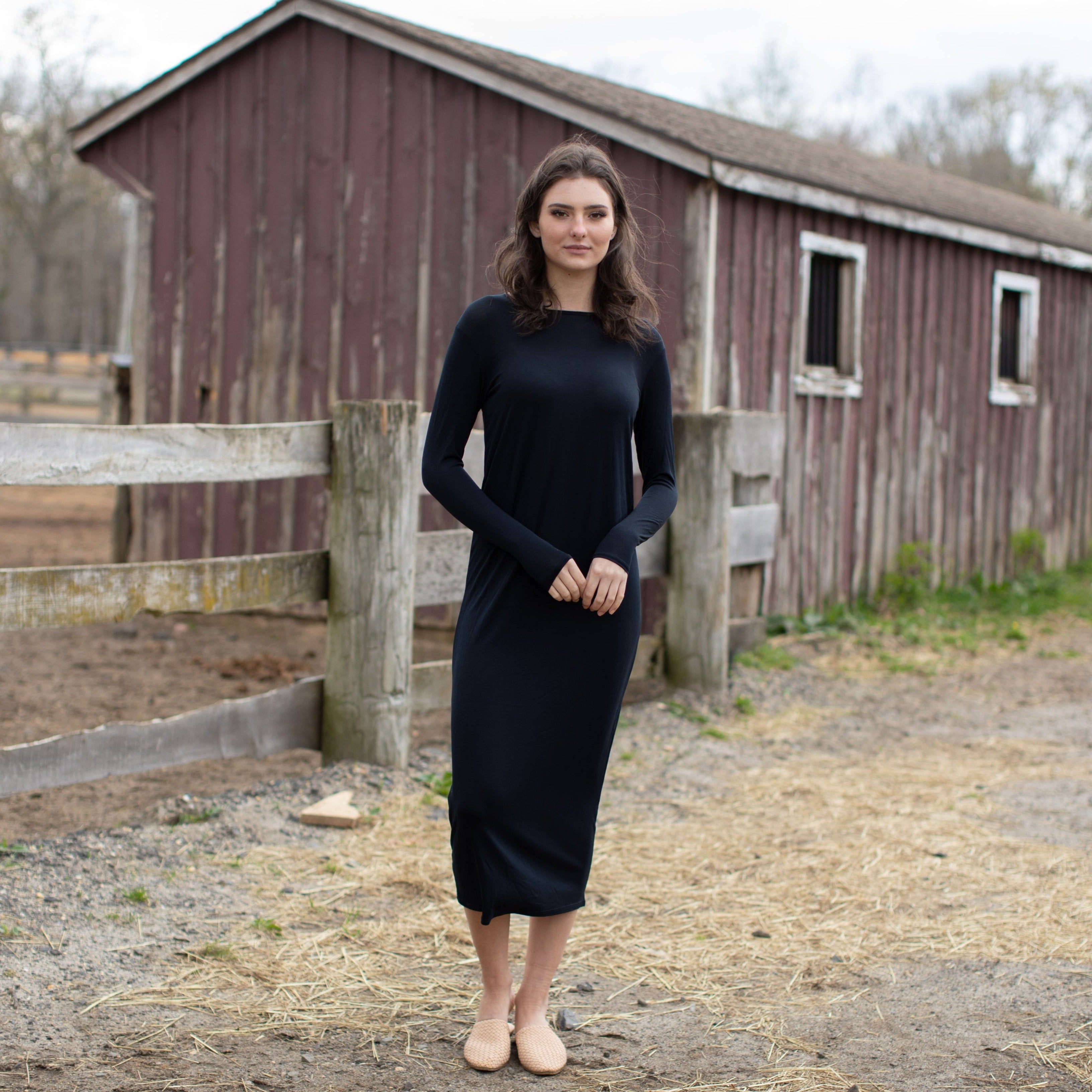 שמלת מקסי סליפ