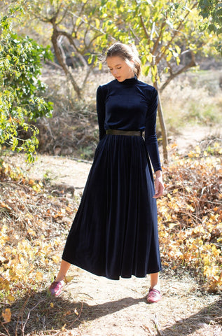 Velour maxi dress Clearance