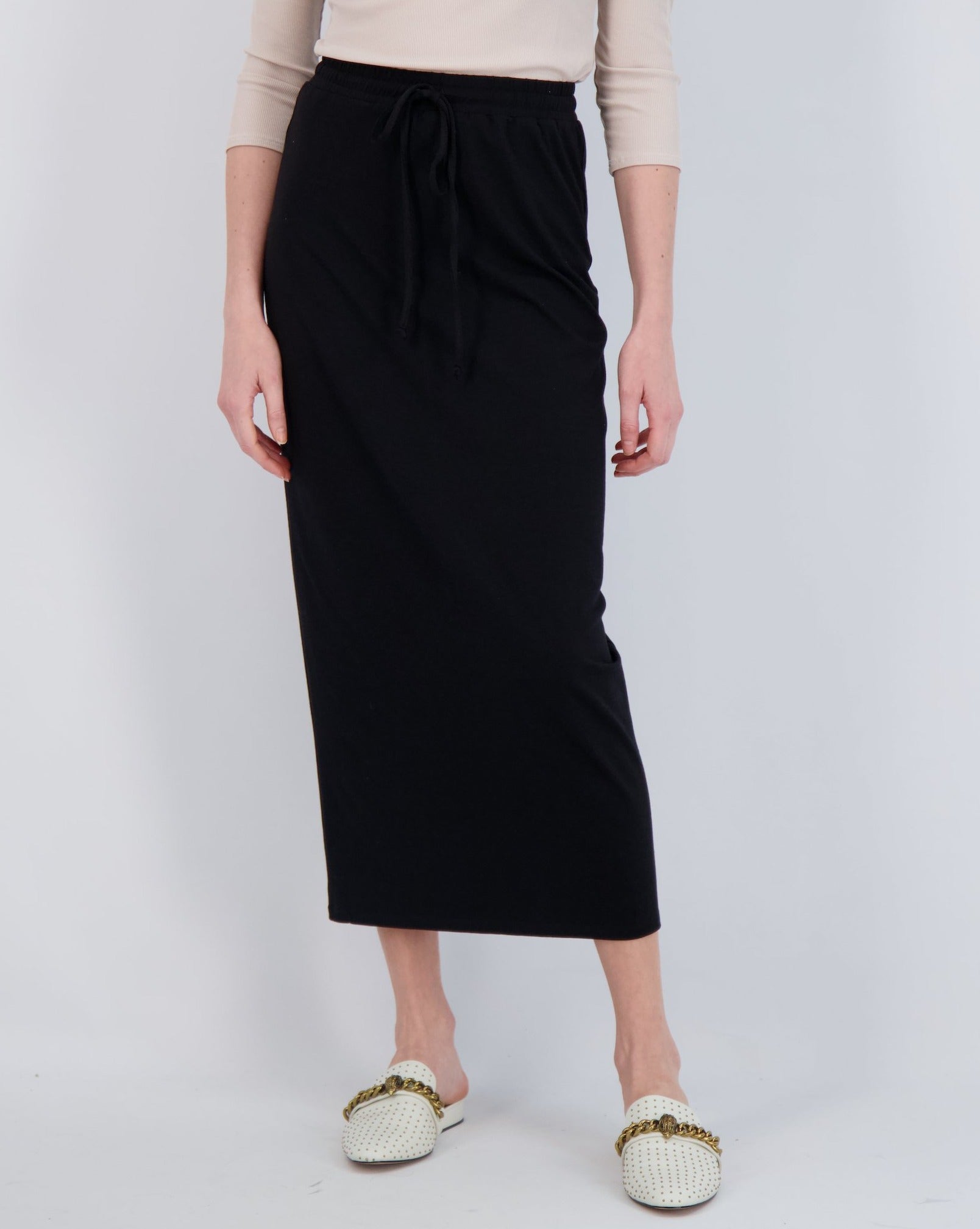 Midi Drawstring Skirt