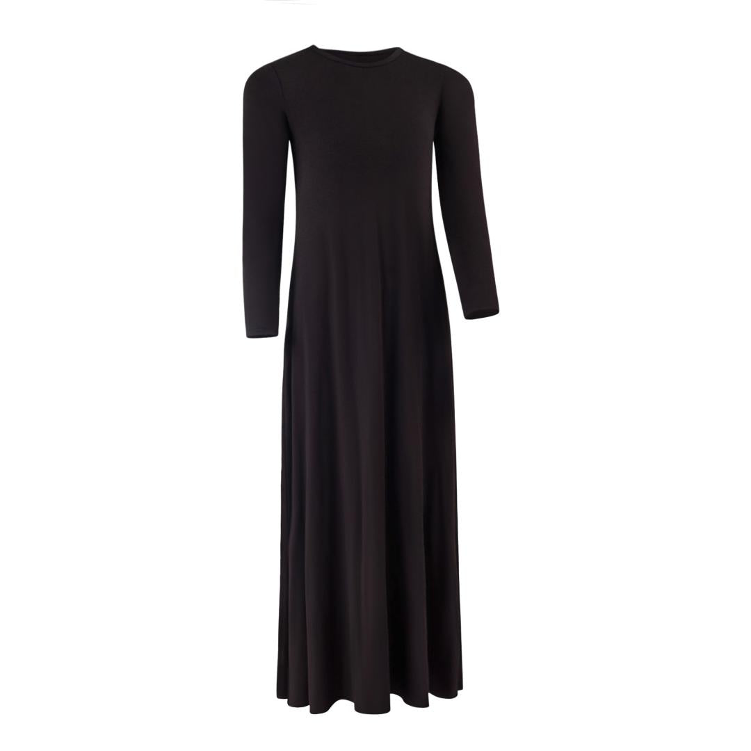 Kids Long Sleeve Maxi Halo Dress