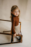 Kids Flat Knit Viscose Turtleneck Sweater
