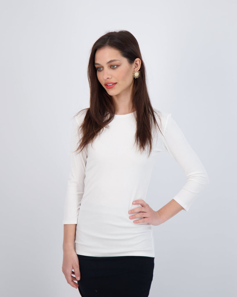 WOMENS RIBBED 3/4 SLEEVE – The Shell Station