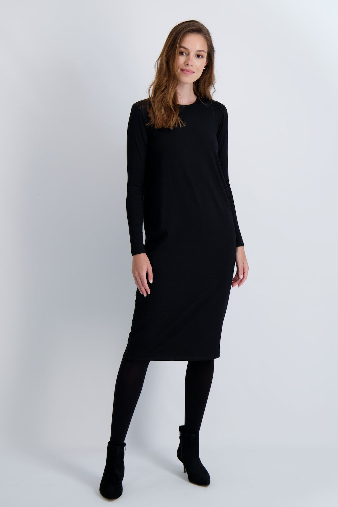 שמלת לונה עם שרוולים ארוכים