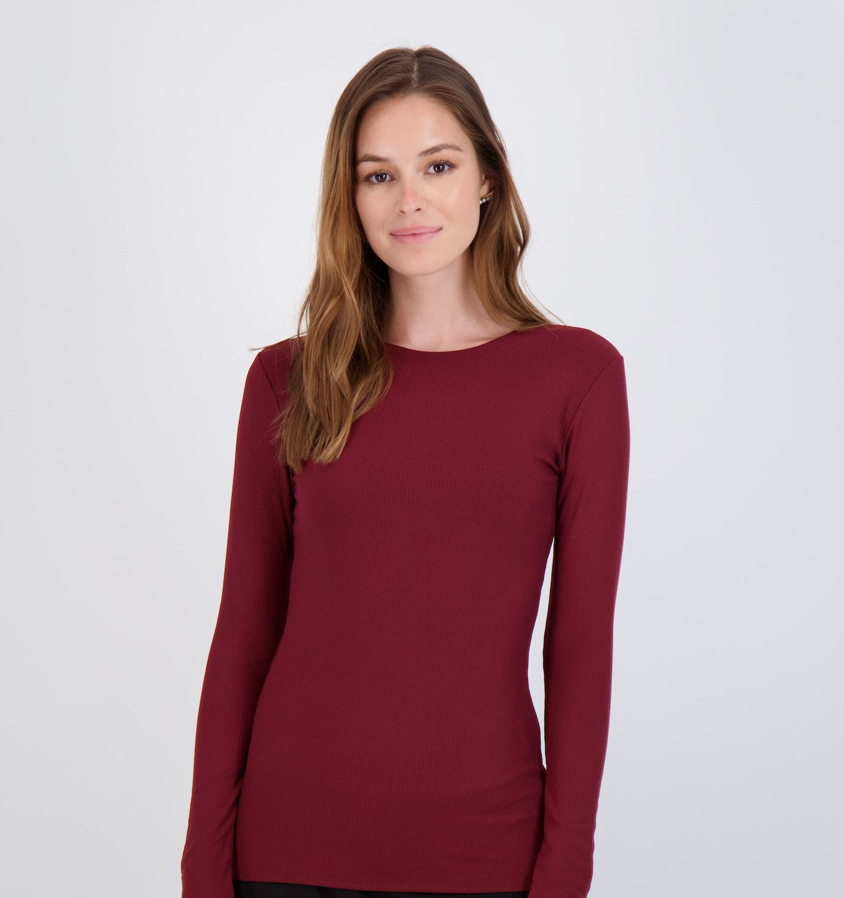 Ribbed Long Sleeve Shell