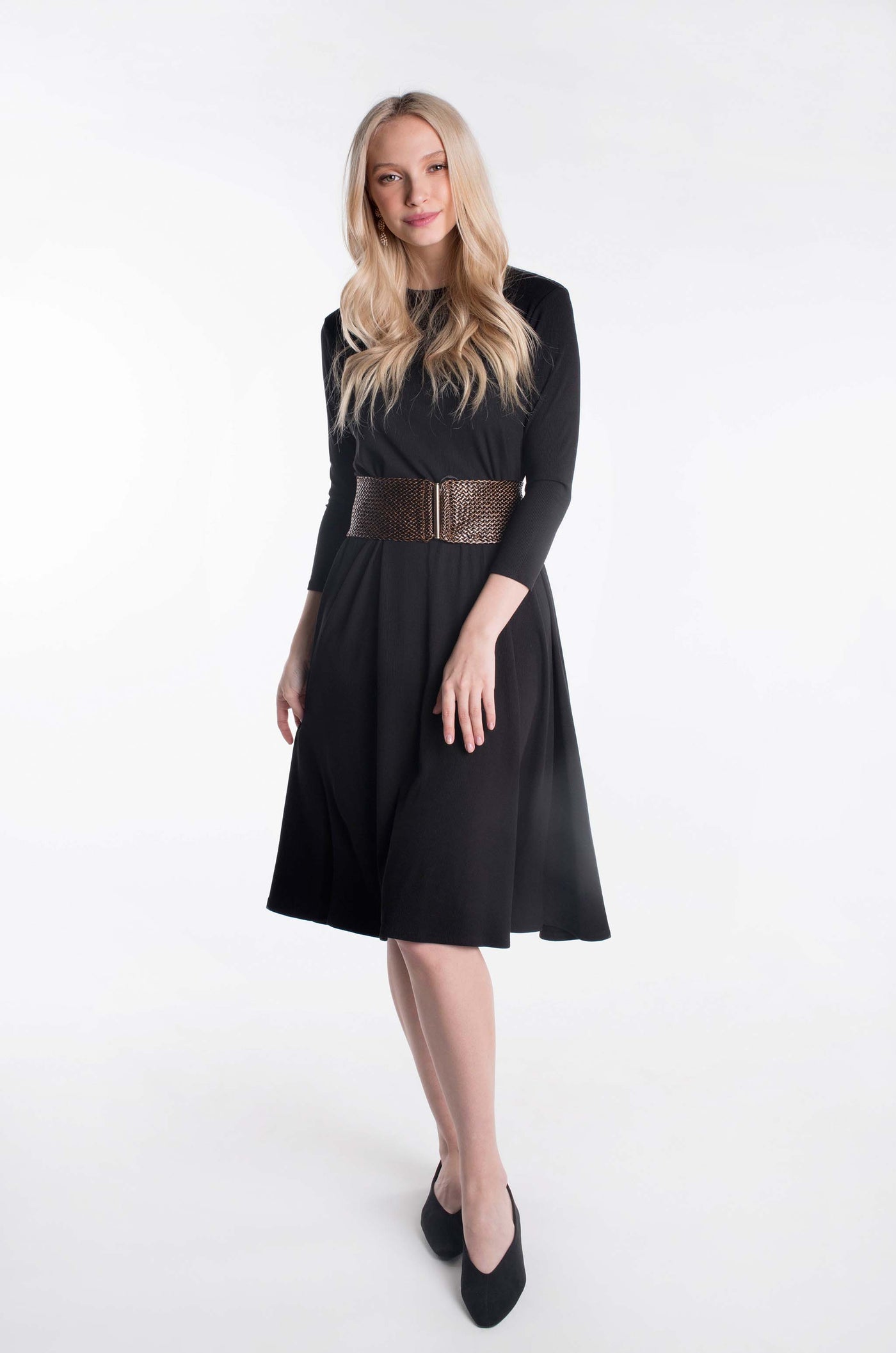 long sleeve halo essential dress Black Halo Aurora Long-Sleeve Gown