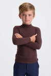 Kids Flat Knit Turtleneck Sweater