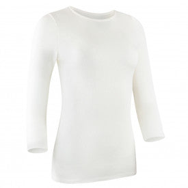 Ribbed 3/4 Sleeve Shell