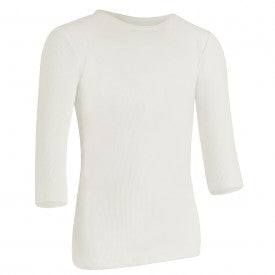 Kids Ribbed 3/4 Sleeve Shell