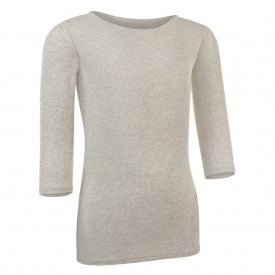 Kids Ribbed 3/4 Sleeve Shell