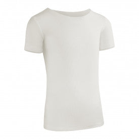 Kids Ribbed Short Sleeve Shell