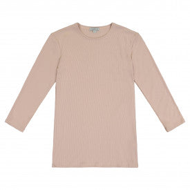 Ribbed 3/4 Sleeve Shell