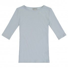 Kids Ribbed 3/4 Sleeve Shell